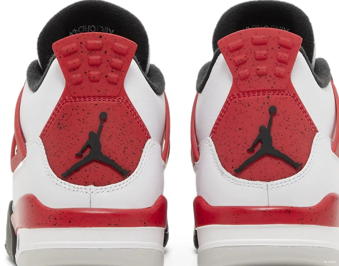 'Red Jordan Air 4 Retro Cement' GS 0616